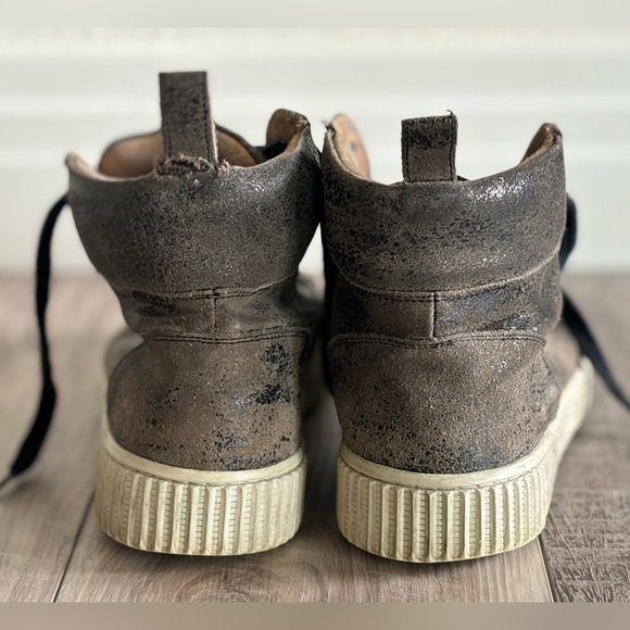 John Varvatos Hightop Leather Sneaker Size 8.5 Men’s - Picture 11 of 11